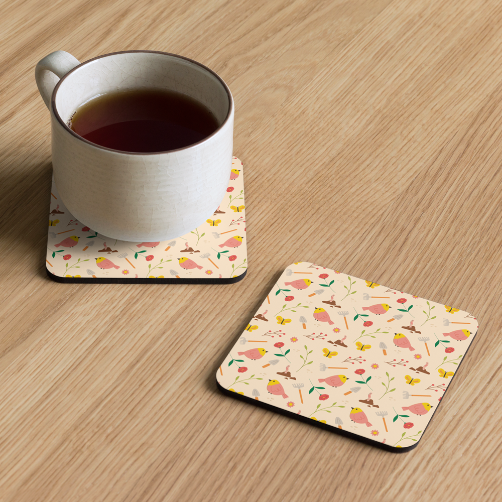 Artistic Bird Square Coaster