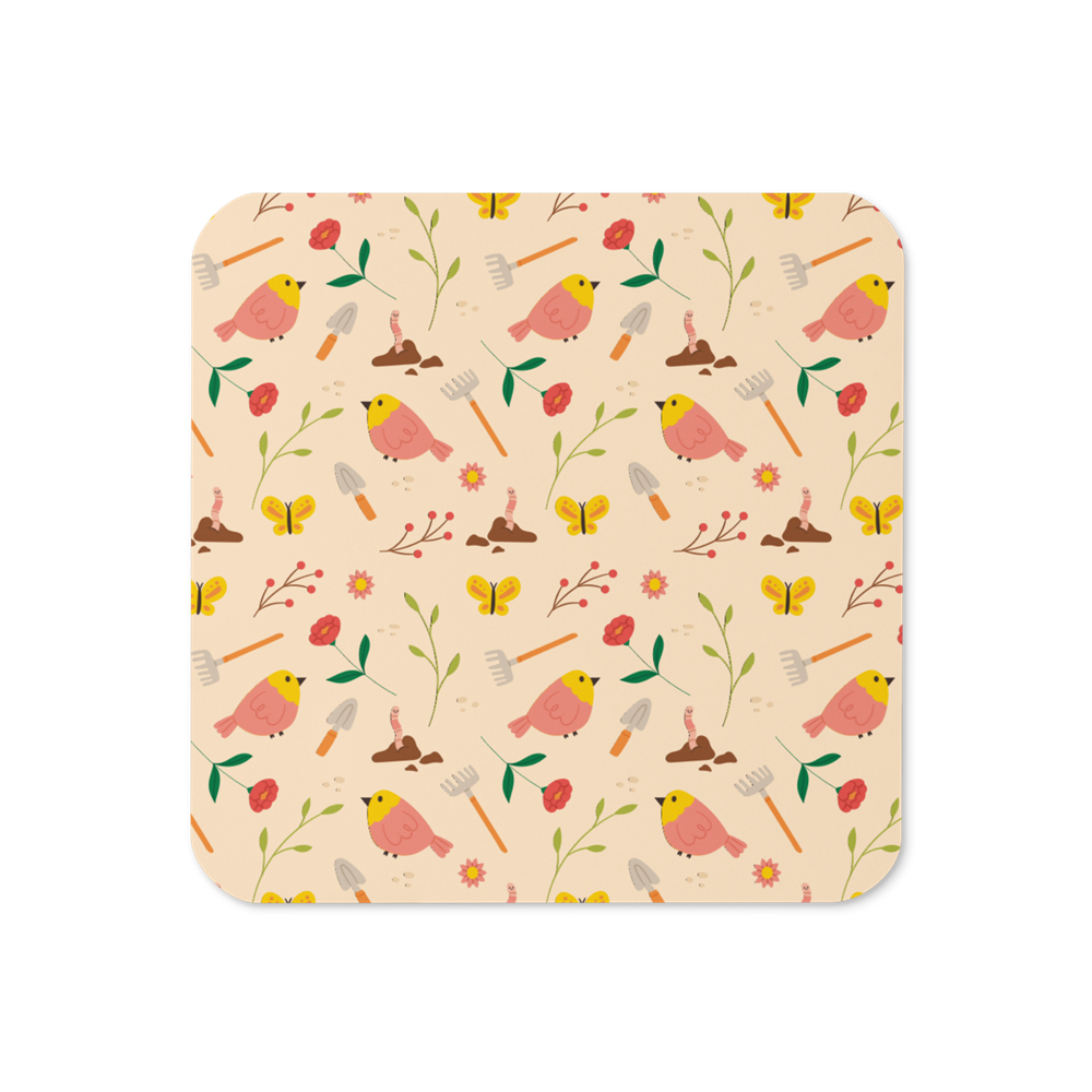 Artistic Bird Square Coaster - Image 3